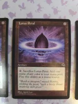 Lotus Petal (x4) - Near Mint - Magic the Gathering - Tempest - Image 4