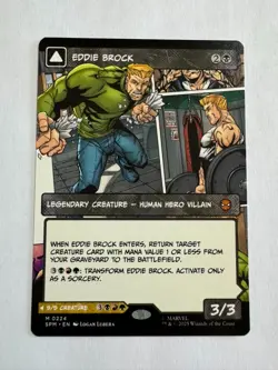 Eddie Brock (0224) (Borderless) NM - Marvel's Spider-Man - MTG - Image 1