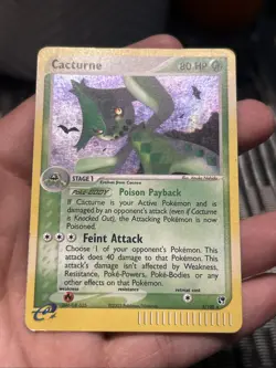 Pokemon TCG Cacturne 2/100 Sandstorm Holo Rare 2003- MP/ HP - Image 2