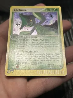 Pokemon TCG Cacturne 2/100 Sandstorm Holo Rare 2003- MP/ HP - Image 5
