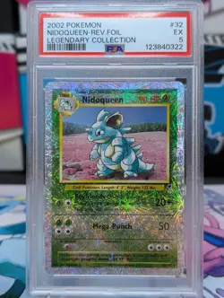 2002 Pokemon Legendary Collection Nidoqueen Reverse Holo #32/110 PSA 5 EX - Image 1