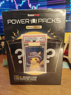 GameStop Power Pack Box - PSA Slab & 2 Booster Packs - Pokemon NEW - Image 2