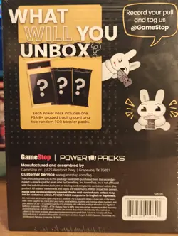 GameStop Power Pack Box - PSA Slab & 2 Booster Packs - Pokemon NEW - Image 3