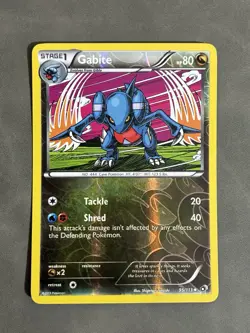 💥 Pokemon GABITE 95/113 Legendary Treasures Reverse Holo 2013 NM - Image 1