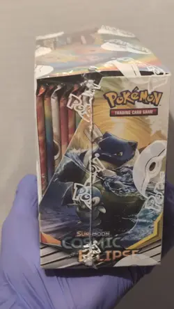 2019 Pokemon TCG Sun & Moon Cosmic Eclipse Sealed Booster Box 36 Packs Mint - Image 2
