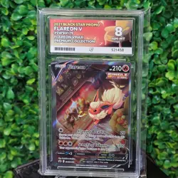 Pokemon Flareon V SWSH179 Alt Art Graded Ace 8 OC - Image 1