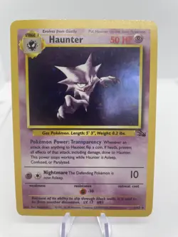 Haunter 6/62 Holo Pokemon TCG Fossil Set (LP) - Image 1