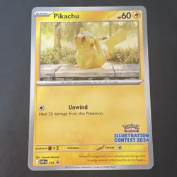 Pikachu Illustration Contest 2024 214 Black Star Promo Pokemon TCG - Image 1