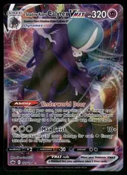 Shadow Rider Calyrex VMAX 075/198 SWSH06: Chilling Reign Pokemon - Image 1