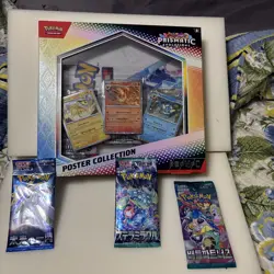 POKEMON TCG Scarlet & Violet Prismatic Evolutions Poster Collection 3 Japan Pack - Image 1