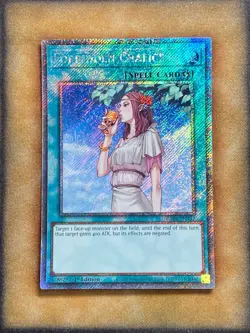 Yugioh Forbidden Chalice RA04-EN137 Platinum Secret Rare 1st Ed NM - Image 1