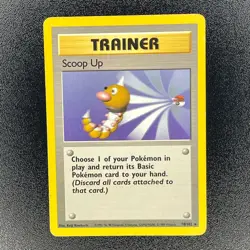 🔥 Scoop Up 78/102 🔥 Original Non Holo Rare Base Set Pokemon Card Trainer 1999 - Image 2