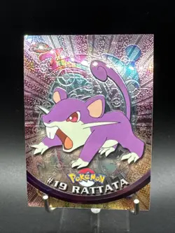 Rattata 2000 Topps Chrome Pokemon Rattata Chrome Card# 19 Pokemon Chrome Card - Image 1