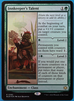 Innkeeper's Talent FOIL Bloomburrow NM Green Rare MTG CARD (ID# 504519) ABUGames - Image 1