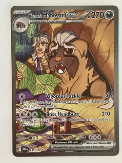 Arven's Mabosstiff EX 235/182 Special Illustration Rare Pokemon Card- Near Mint - Image 1
