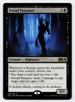 Dread Presence [096/280] M20 Rare Non-Foil [MTG Card English] - Image 1