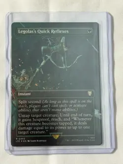 Legolas's Quick Reflexes Borderless Foil Card, Commander: The Lord of the Rings - Image 1