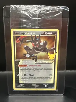Pokemon TCG Celebrations Sealed Greninja Gold Star Promo Card SWSH144 A - Image 1