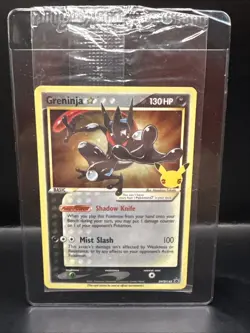 Pokemon TCG Celebrations Sealed Greninja Gold Star Promo Card SWSH144 A - Image 2