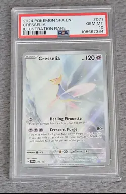 Pokemon Card Shrouded Fable Cresselia 071/064 Graded PSA 10 - Image 1