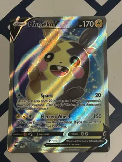 Morpeko V 190/202 Full Art Pokemon Card Sword And Shield Base Set - Image 1