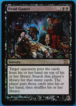 Head Games FOIL 10th Edition NM Black Rare MAGIC MTG CARD (ID# 504513) ABUGames - Image 1