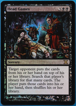 Head Games FOIL 10th Edition NM Black Rare MAGIC MTG CARD (ID# 504512) ABUGames - Image 1
