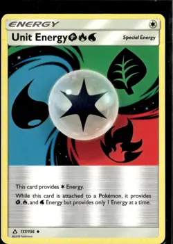 Pokemon Unit Energy GFW 137/156 Ultra Prism Non Holo Uncommon 3 Card Lot - Image 1