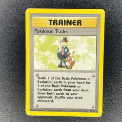 🔥 Pokemon Trader 77/102 🔥 Original Non Holo Rare Base Set Pokemon Card Trainer - Image 2