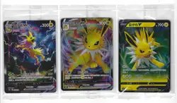 Pokemon TCG S-Chinese Sword & Shield CSHC 007-009 Jolteon V&Vmax Promo 3 Card - Image 1