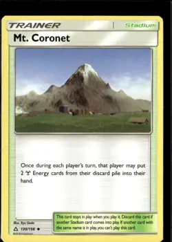 Pokemon Mt. Coronet 130/156 Ultra Prism Non Holo Uncommon 2 Card Lot - Image 1