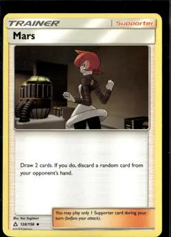 Pokemon Mars 128/156 Ultra Prism Non Holo Uncommon 2 Card Lot - Image 1