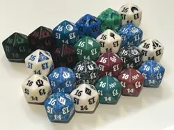 22 mtg spindown dice No Doubles! d20 life counter magic game dice - Image 2