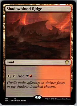 Shadowblood Ridge VOC 181 - MTG - Commander: Innistrad: Crimson Vow Rare - Image 1