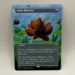 Lotus Blossom •Borderless Alt Art• Rare Artifact • Dominaria Remastered • MTG - Image 1