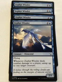 x4 Zephyr Winder (C) MTG March Of The Machine MOM - Image 1