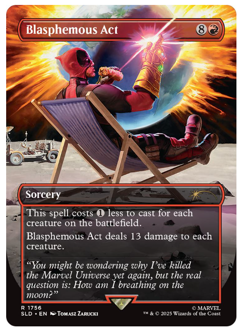 Blasphemous Act (1756) - Dead Pool Secret Lair MTG - Image 1