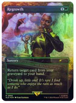 Regrowth - Borderless Foil Secret Lair MTG - Image 1