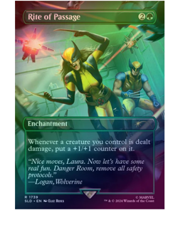 Rite of Passage - Marvel's Wolverine Foil Secret Lair MTG - Image 1