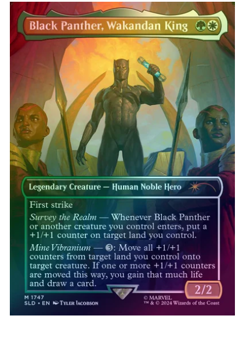 Black Panther, Wakandan King Foil Secret Lair MTG - Image 1