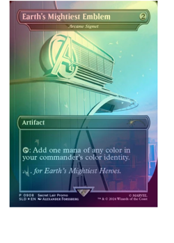 Earth's Mightiest Emblem - Arcane Signet (0908) Foil Secret Lair MTG - Image 1