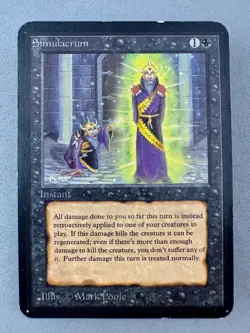 Simulacrum Limited Edition Alpha MTG-MP Very Good-Vintage Magic the Gathering - Image 1