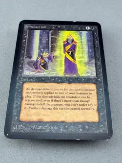 Simulacrum Limited Edition Alpha MTG-MP Very Good-Vintage Magic the Gathering - Image 3