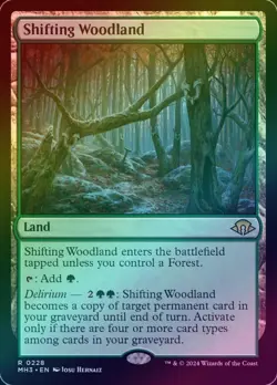 FOIL Shifting Woodland (Modern Horizons 3) - NM Pack Fresh MTG - Image 1