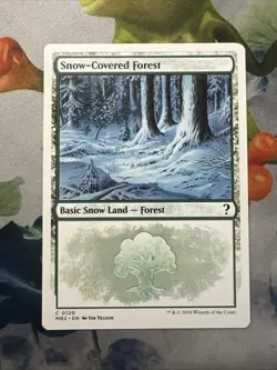 1x Snow-Covered Forest- NM- Mystery Booster 2- Mtg Magic The Gathering Card - Image 1