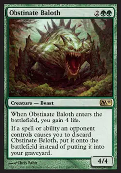 Obstinate Baloth - Medium Play MTG Magic 2011 Core Set - Image 1