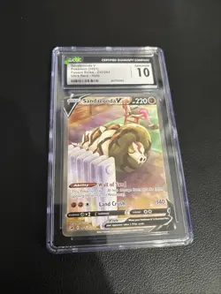 Pokemon TCG Sandaconda V Alt Art 252/264 Fusion Strike CGC 10 Gem Mint - Image 1