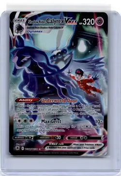 2022 Pokemon Shadow Rider Calyrex Vmax Astral Radiance #TG18/TG30 Light Played - Image 1