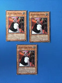 3x Yugioh! Gyaku-Gire Panda - 1st Edition DCR-021 Common (LP/MP) - Image 1