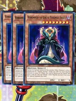 Yugioh Vennominon The King Of Poisonous Snakes ANGU-EN040 Playset - Image 1